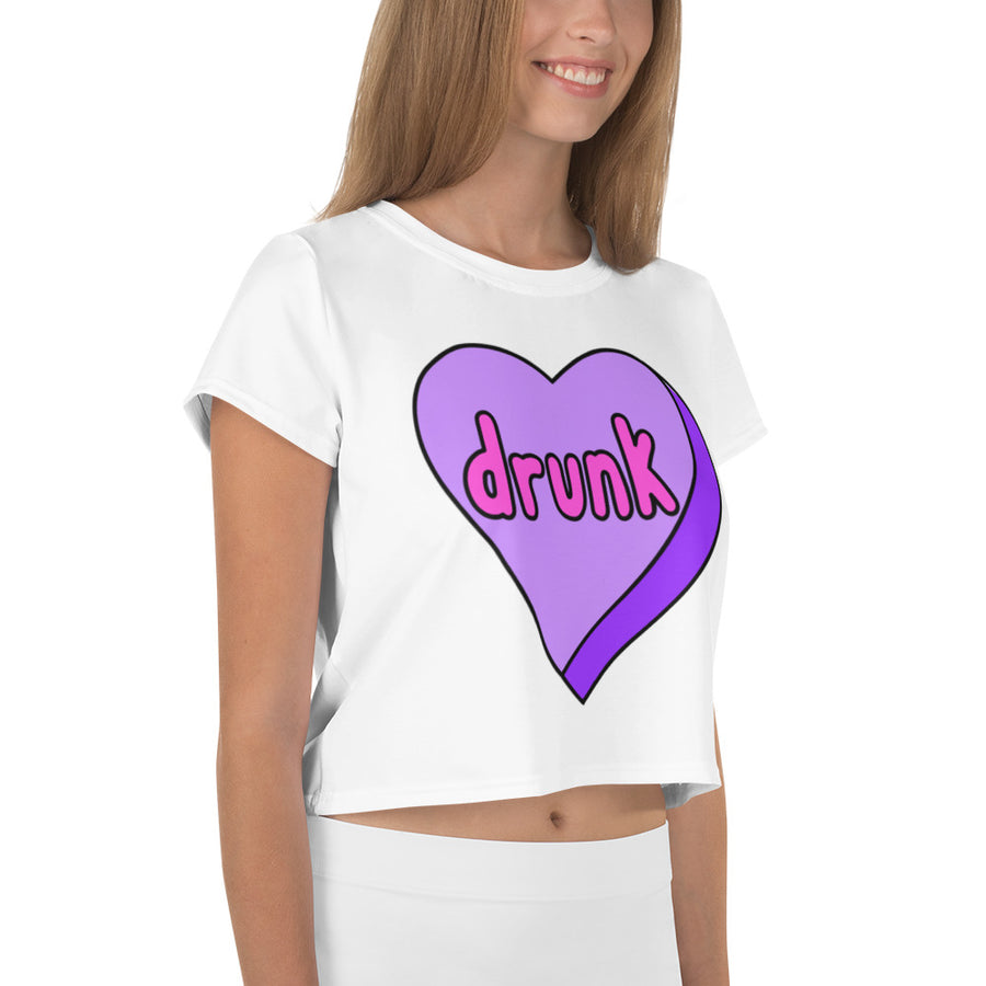 Drunk Candy Heart Crop Top