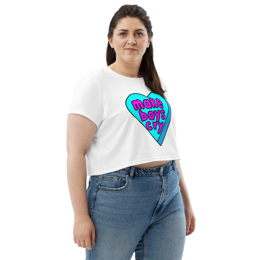 Make Boys Cry Candy Heart Crop Top