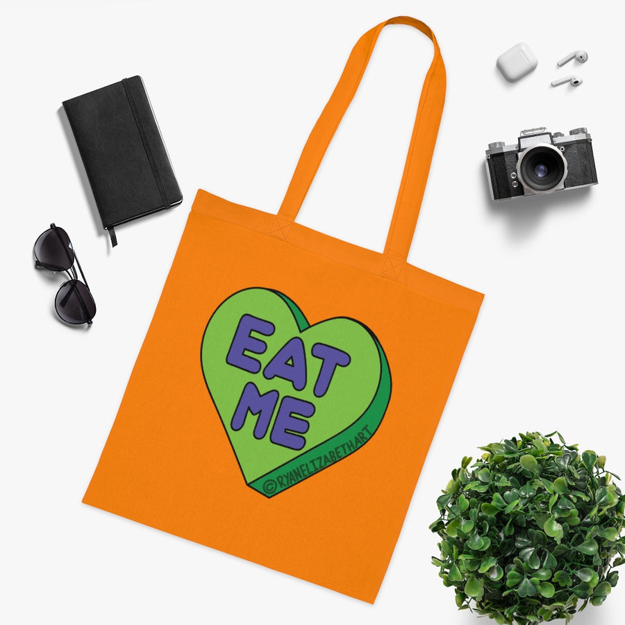 Eat Me Candy Heart Tote Bag