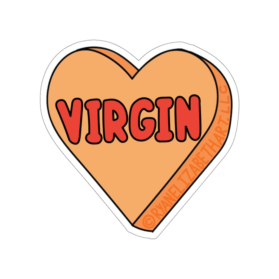 Virgin Candy Heart Sticker