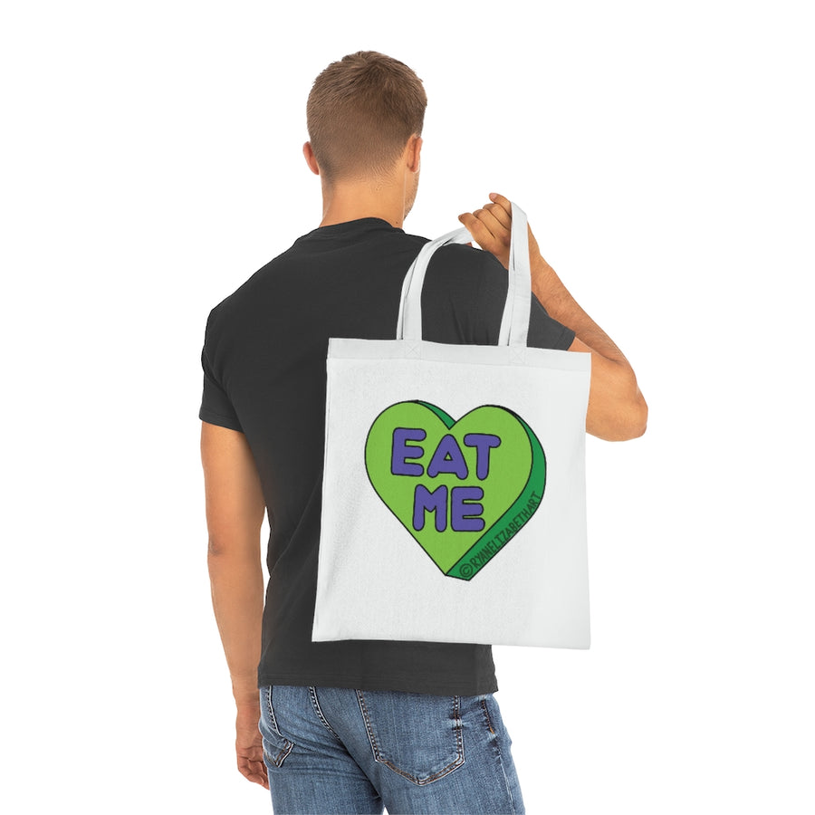 Eat Me Candy Heart Tote Bag