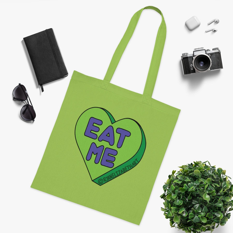 Eat Me Candy Heart Tote Bag