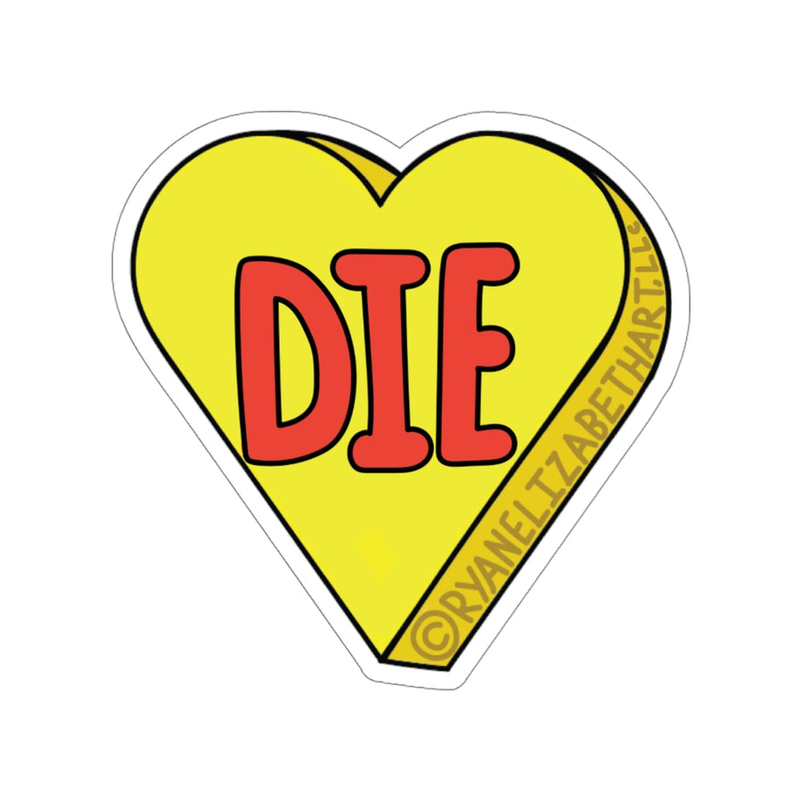 Die Candy Heart Sticker