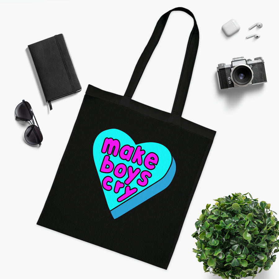 Make Boys Cry Candy Heart Tote Bag