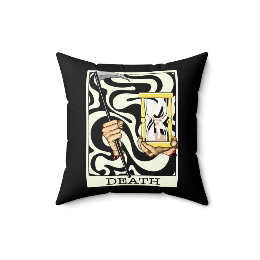 Death Tarot Card Throw Pillow