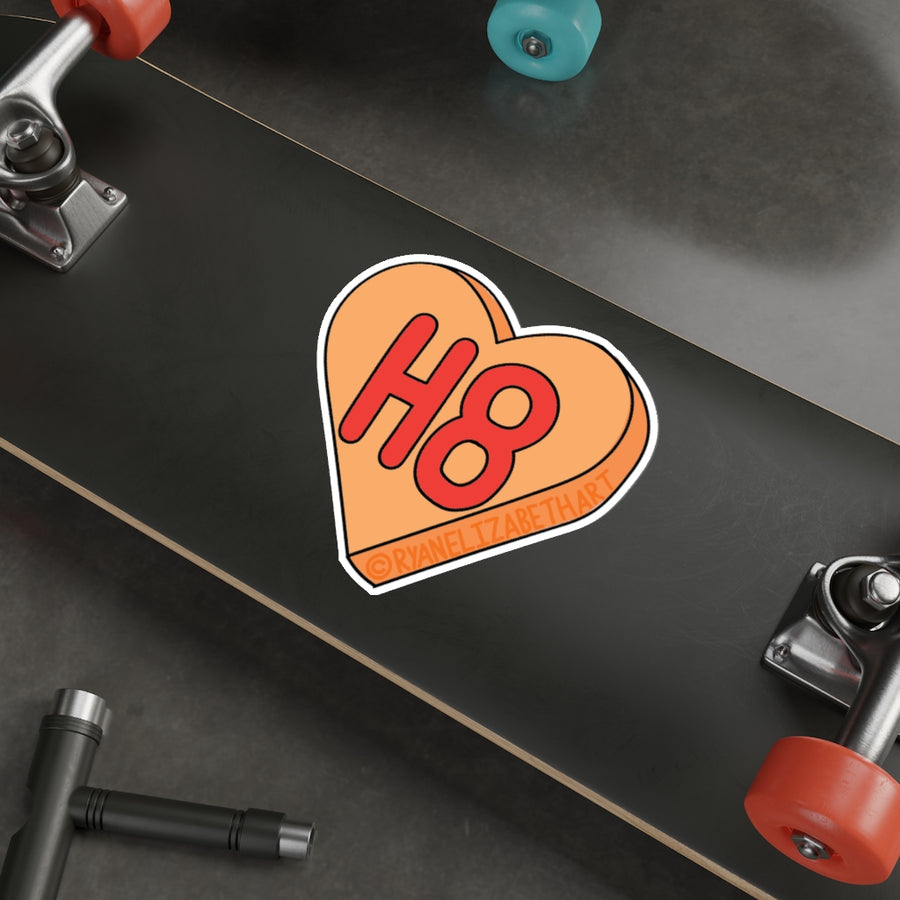 H8 Candy Heart Sticker