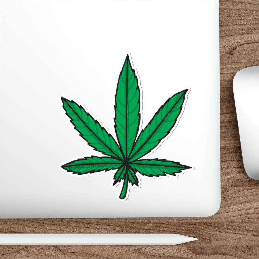 Weed Leaf Sticker