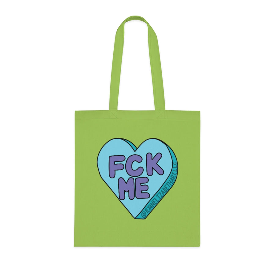 Fck Me Candy Heart Tote Bag