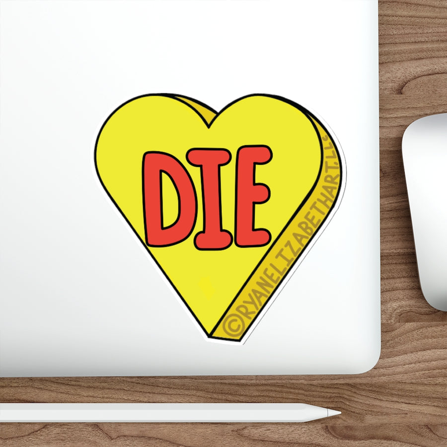 Die Candy Heart Sticker