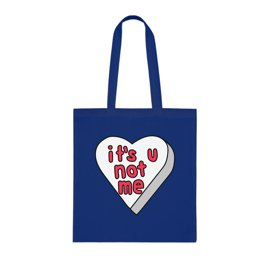 It's U Not Me Candy Heart Tote Bag