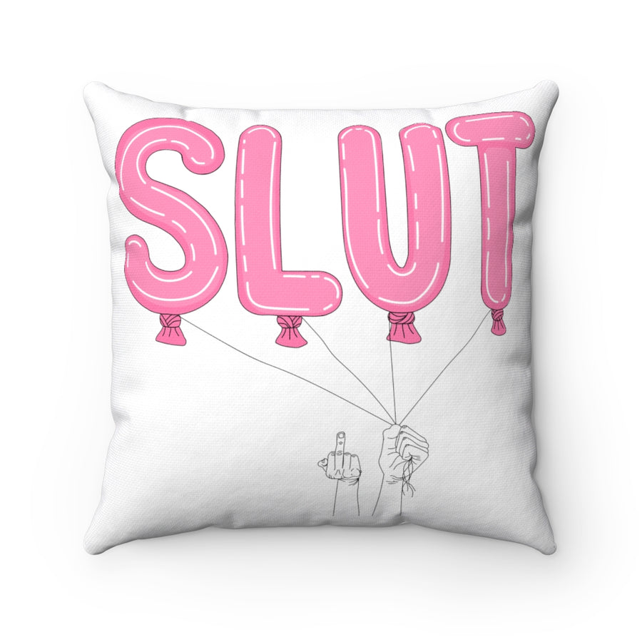 Slut Balloons Throw Pillow