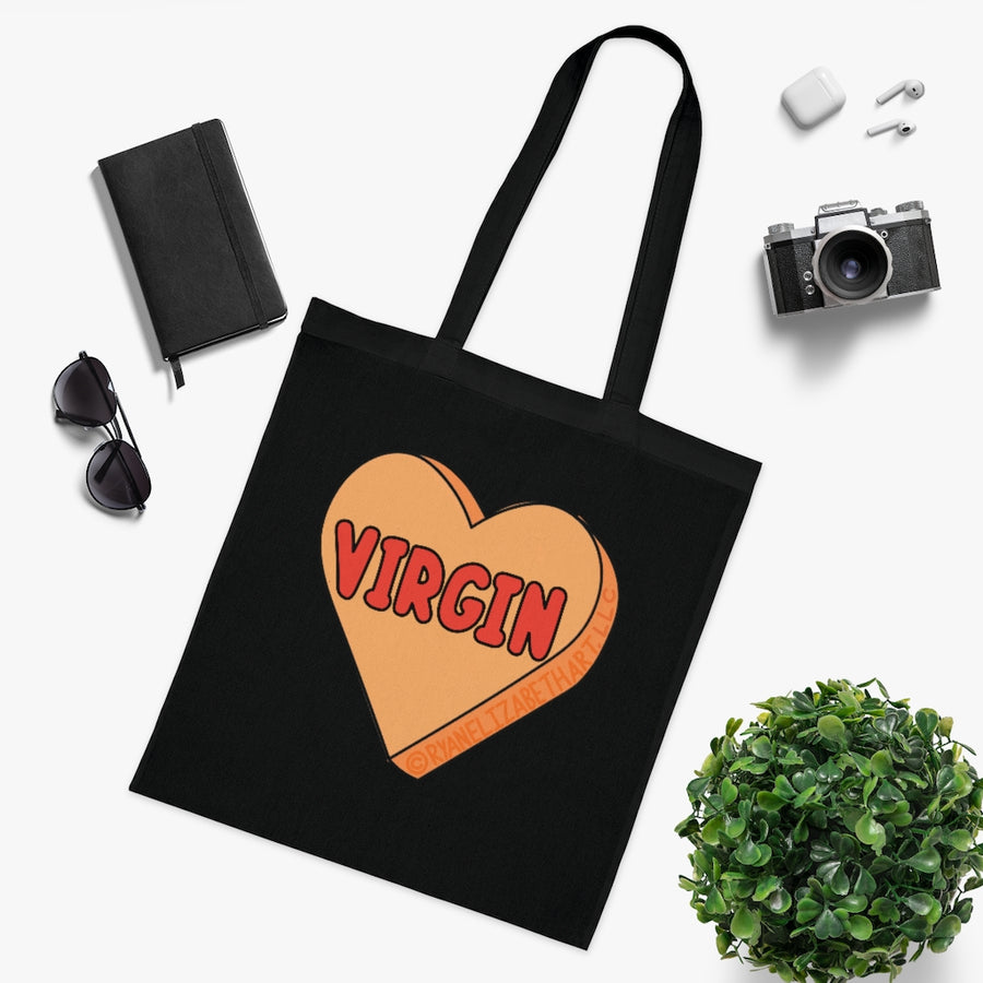 Virgin Candy Heart Tote Bag