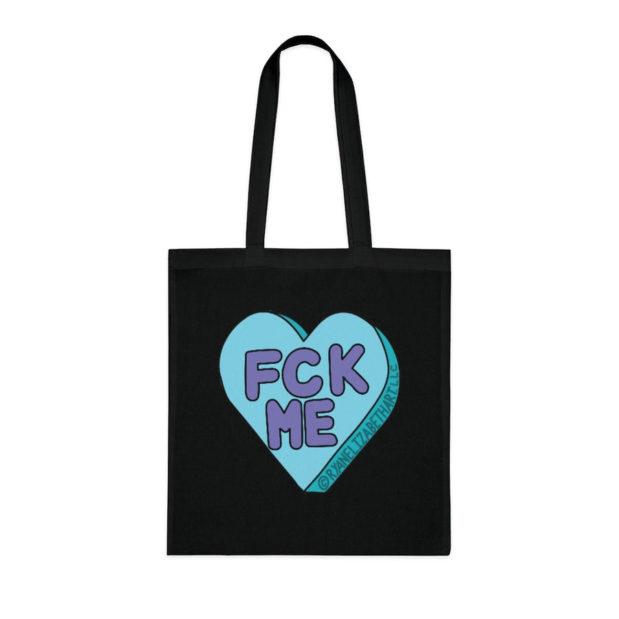 Fck Me Candy Heart Tote Bag