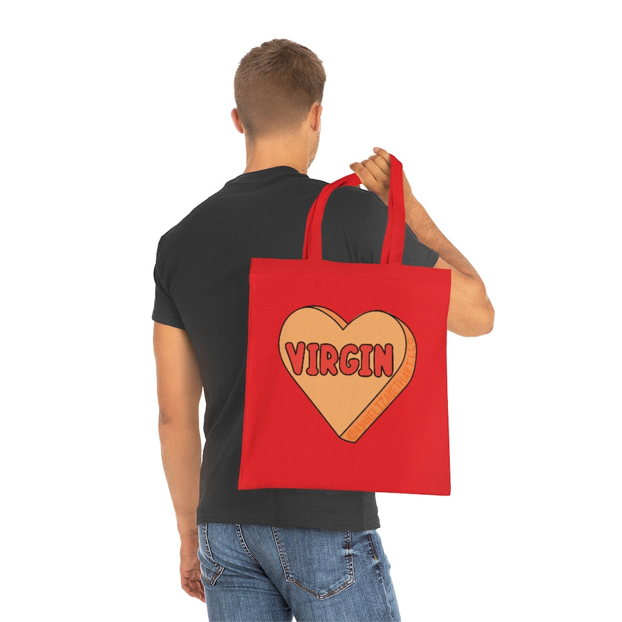 Virgin Candy Heart Tote Bag