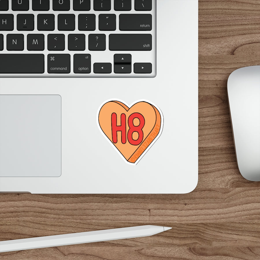 H8 Candy Heart Sticker