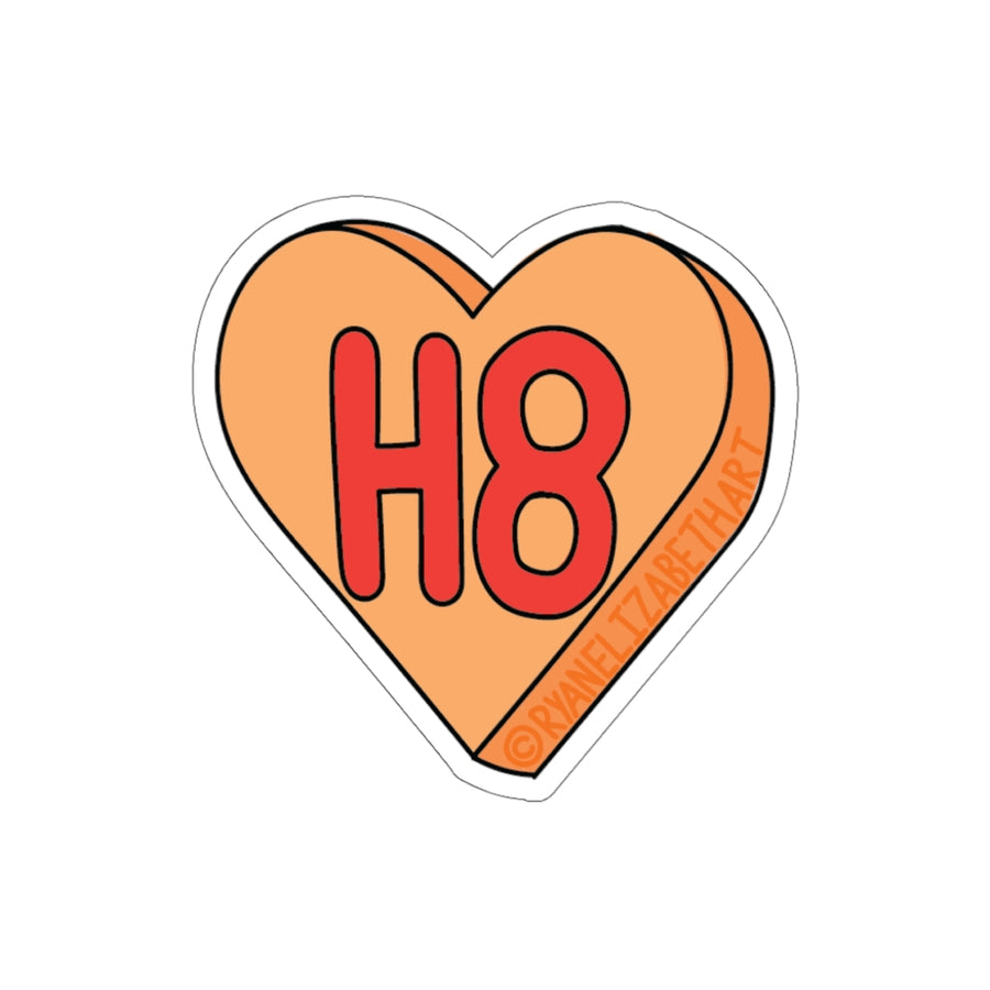 H8 Candy Heart Sticker