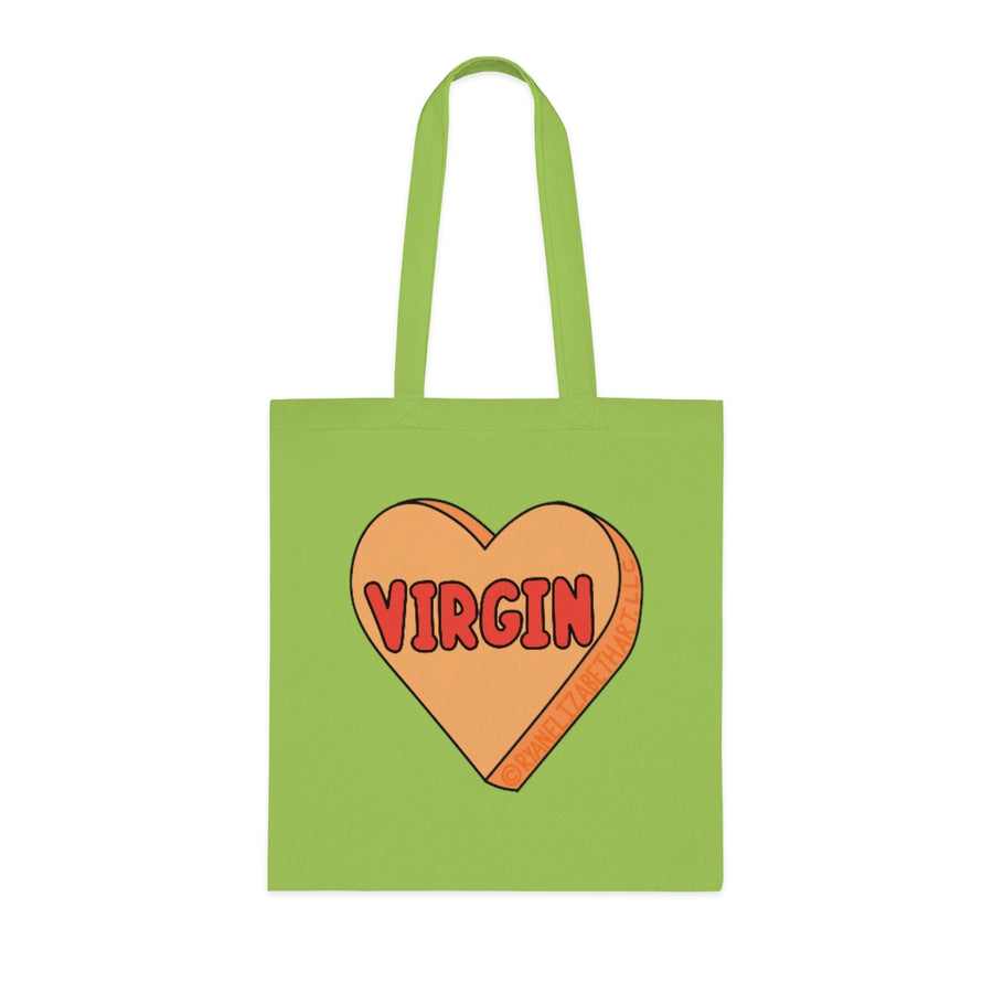 Virgin Candy Heart Tote Bag