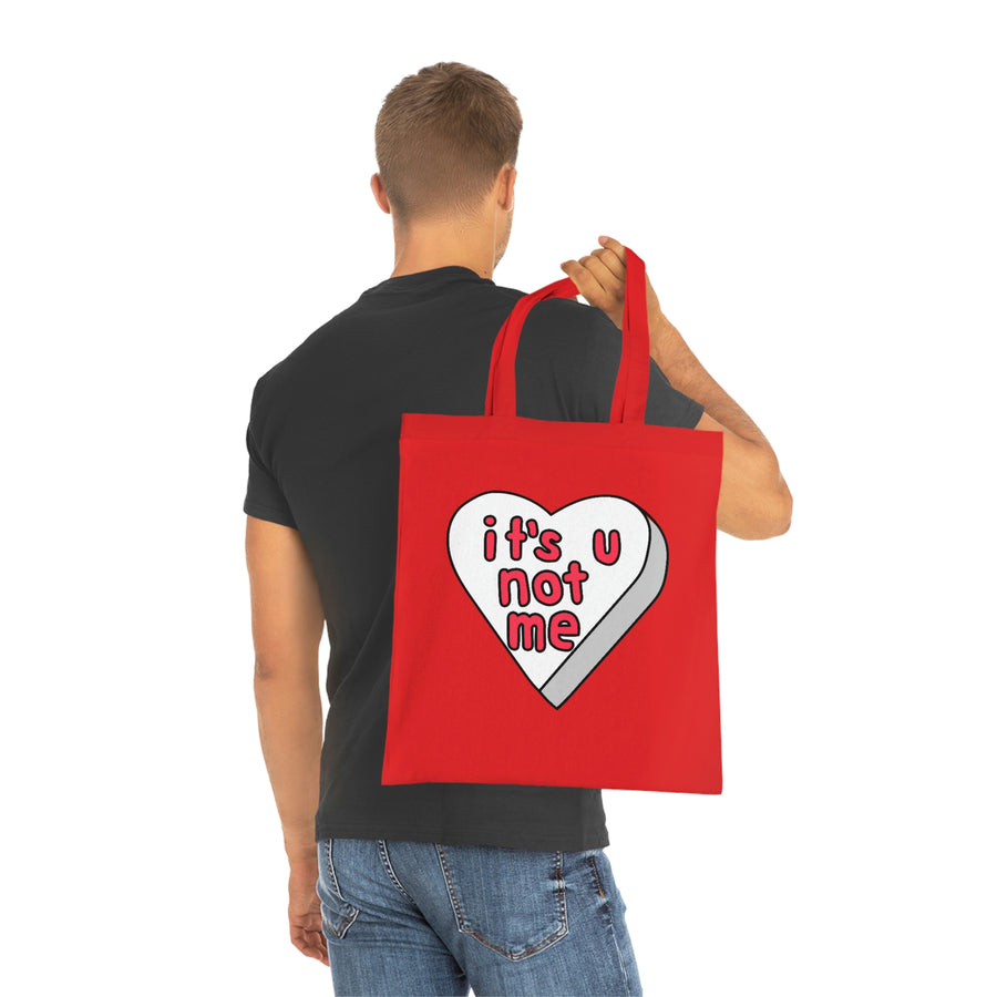 It's U Not Me Candy Heart Tote Bag