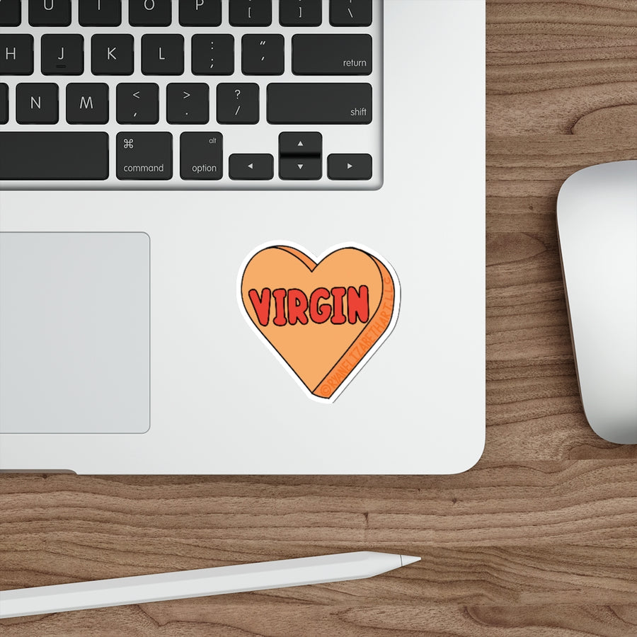 Virgin Candy Heart Sticker