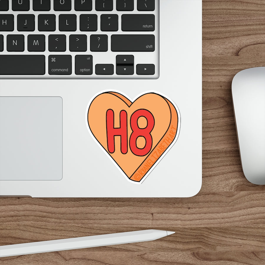 H8 Candy Heart Sticker