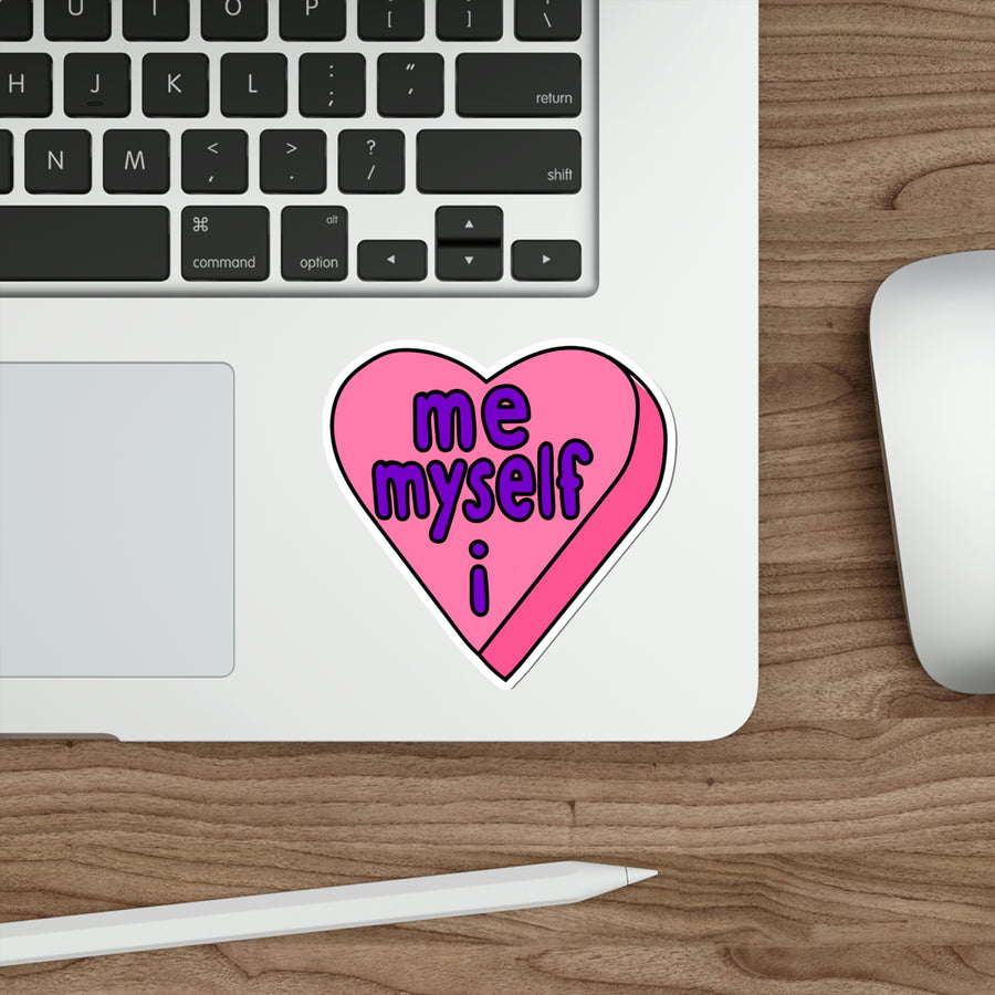 Me Myself & I Candy Heart Stickers