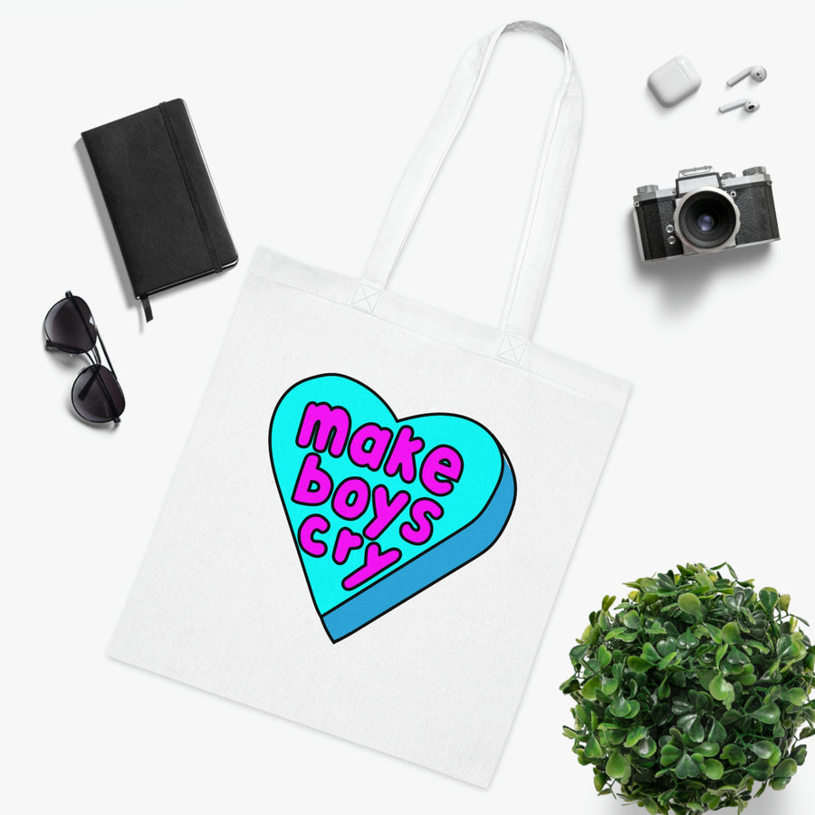 Make Boys Cry Candy Heart Tote Bag