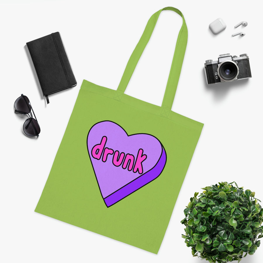 Drunk Candy Heart Tote Bag