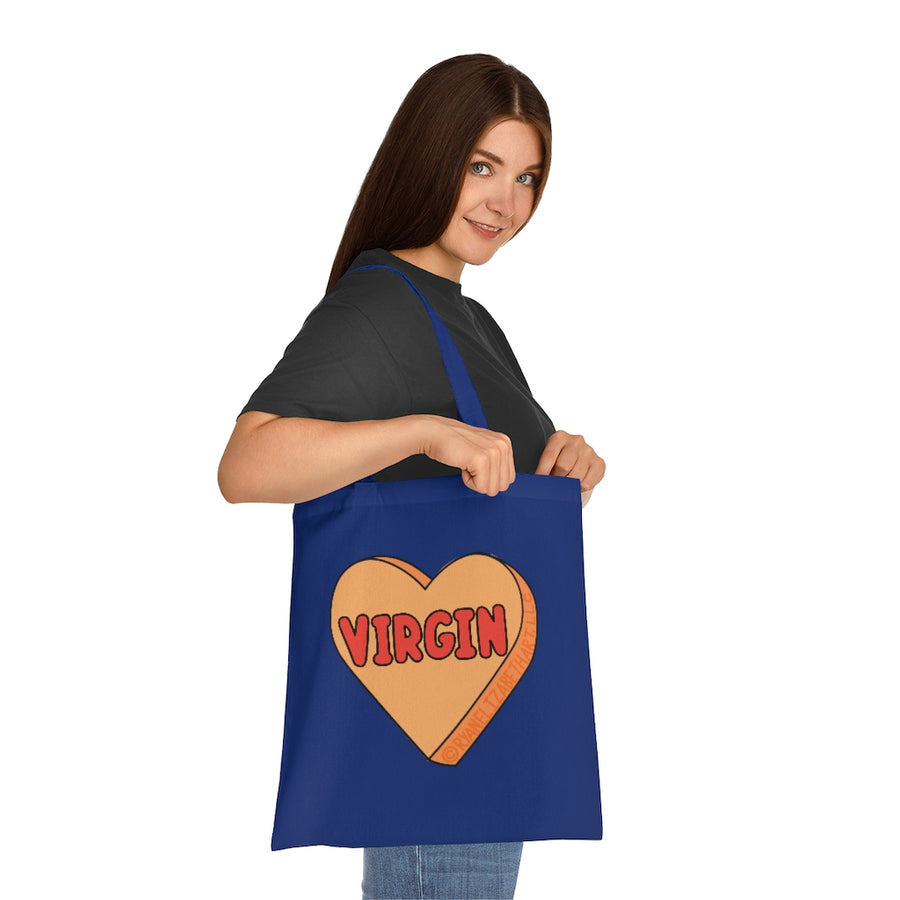 Virgin Candy Heart Tote Bag