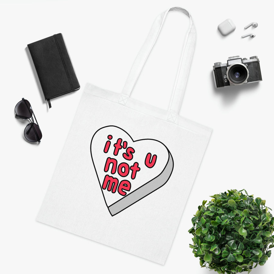 It's U Not Me Candy Heart Tote Bag