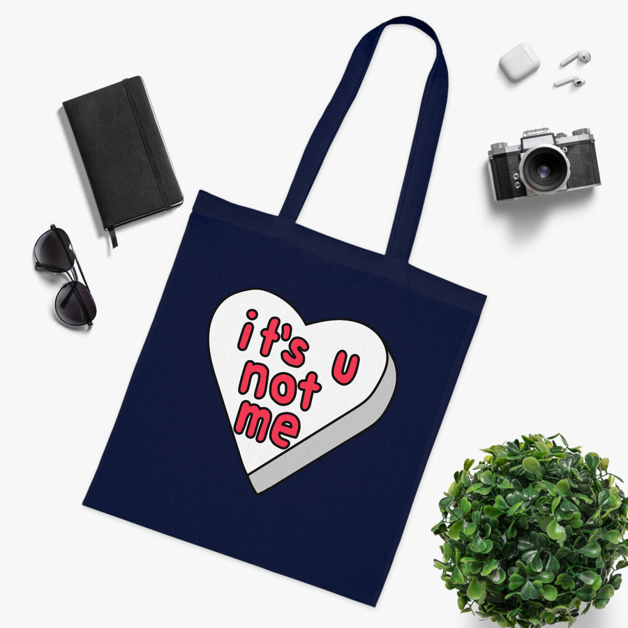 It's U Not Me Candy Heart Tote Bag