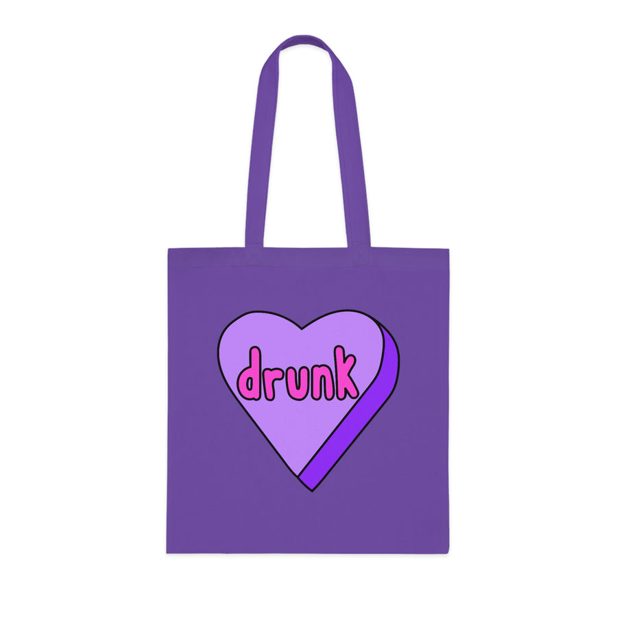 Drunk Candy Heart Tote Bag