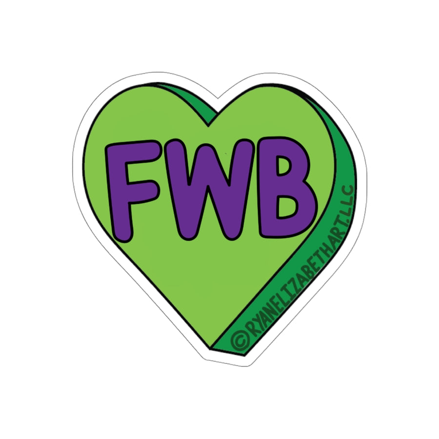 FWB Candy Heart Sticker