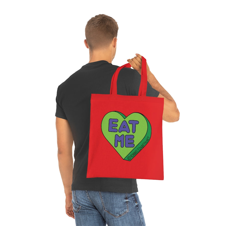 Eat Me Candy Heart Tote Bag