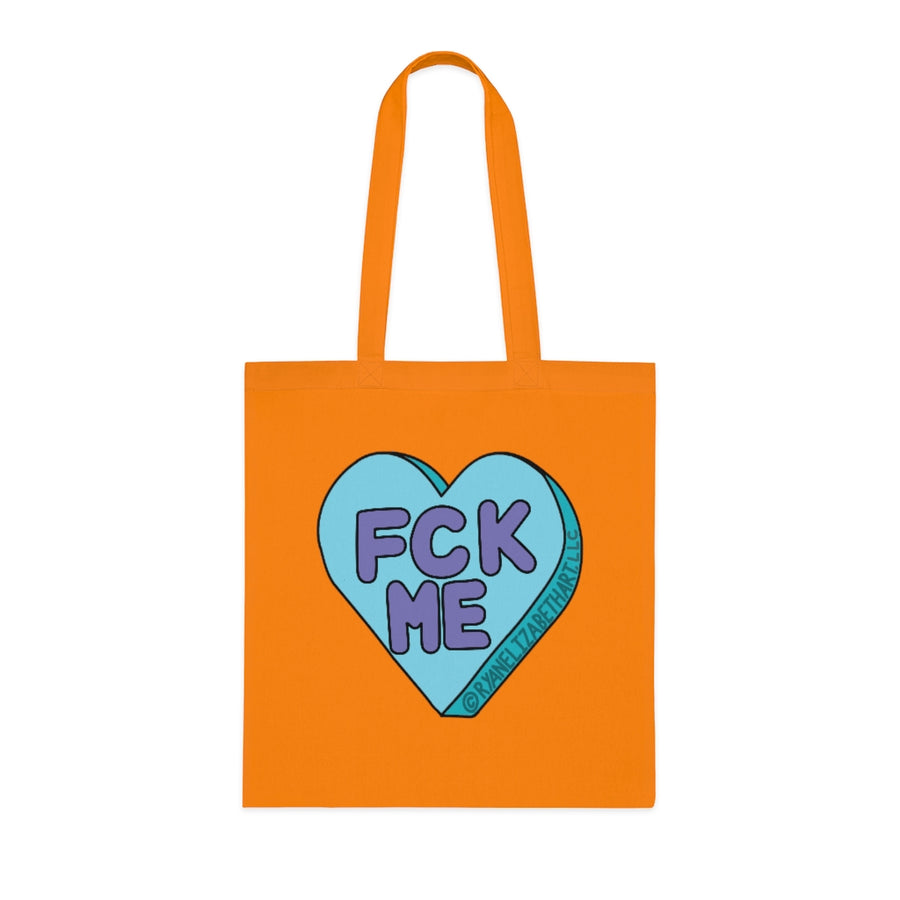 Fck Me Candy Heart Tote Bag