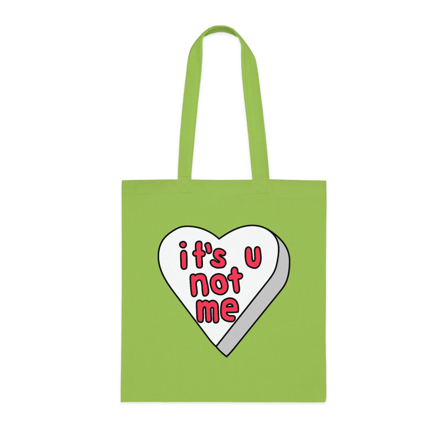 It's U Not Me Candy Heart Tote Bag