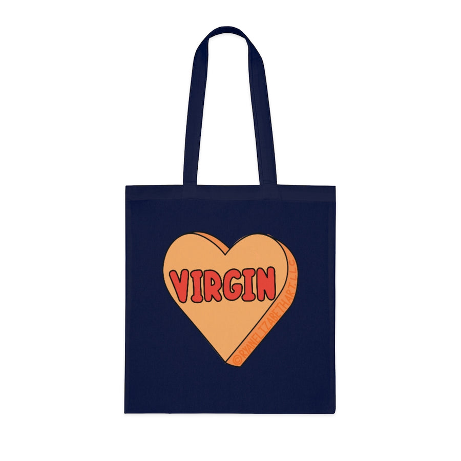 Virgin Candy Heart Tote Bag