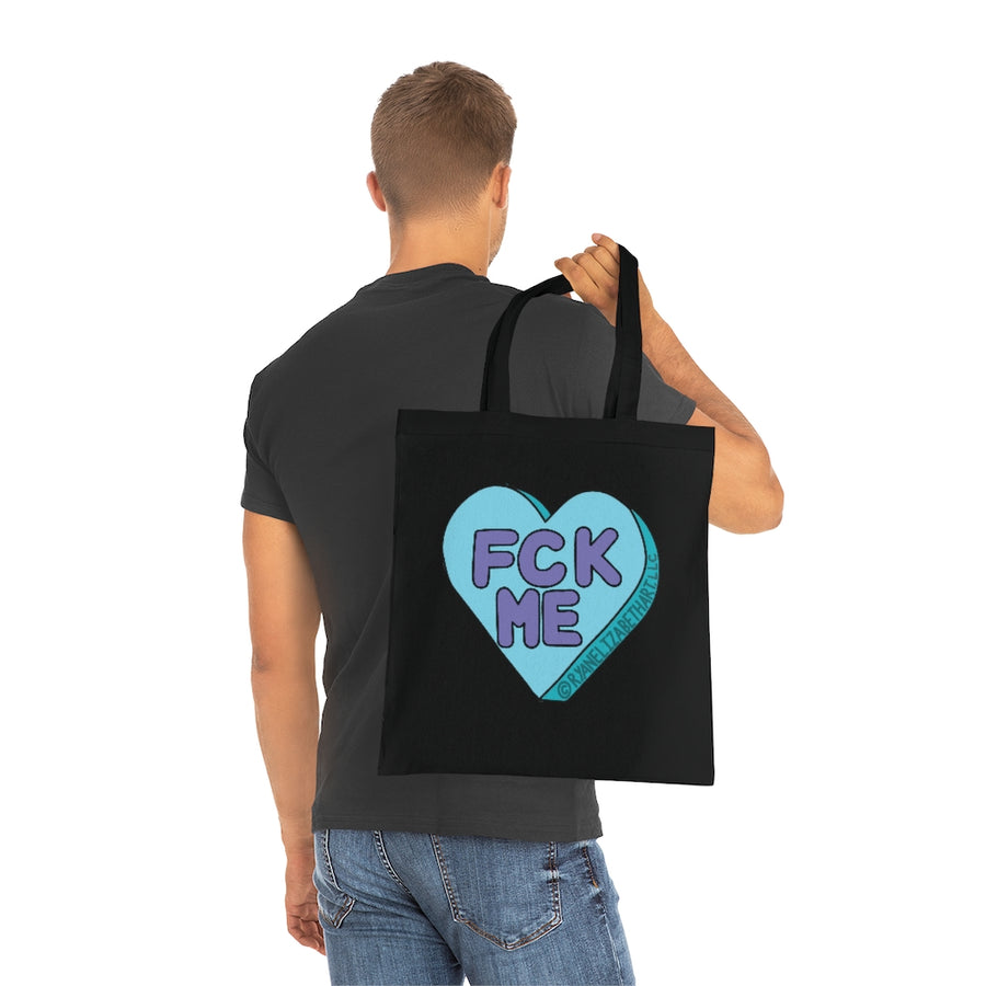 Fck Me Candy Heart Tote Bag