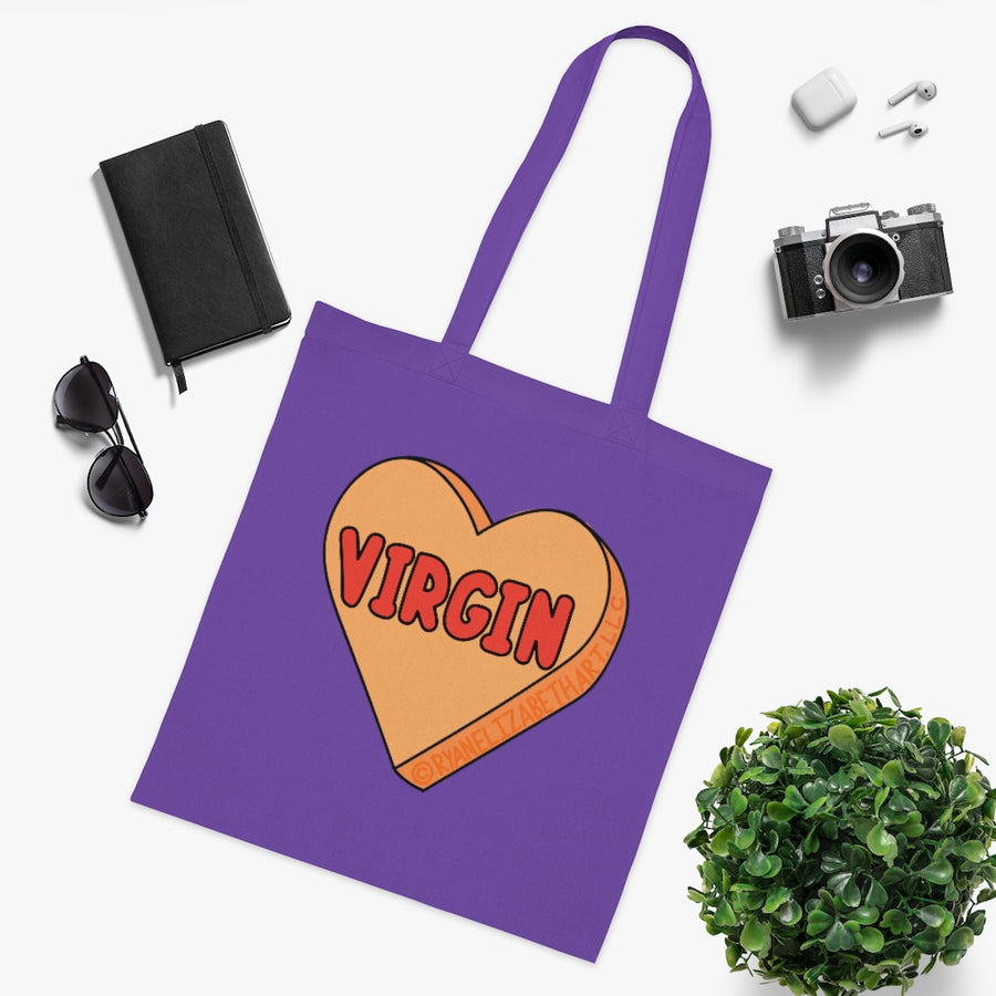 Virgin Candy Heart Tote Bag