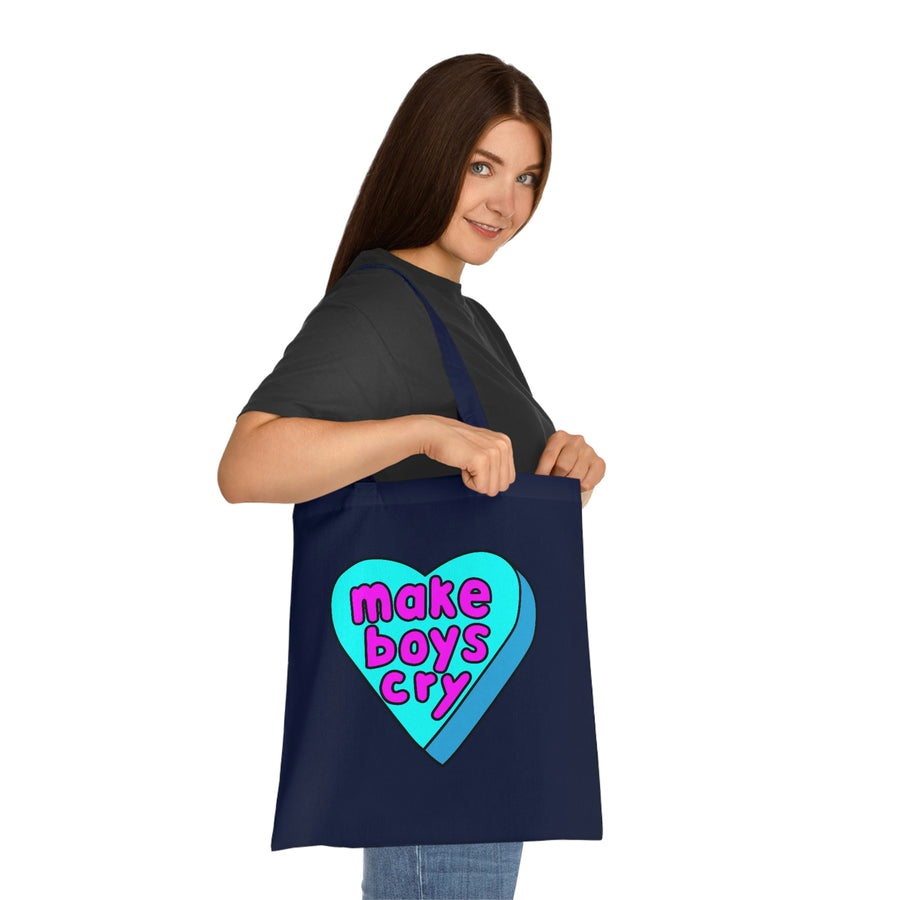 Make Boys Cry Candy Heart Tote Bag