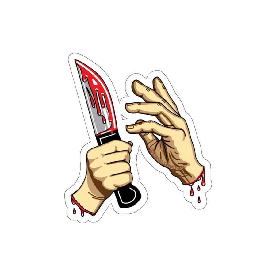 Hands & Knife Sticker