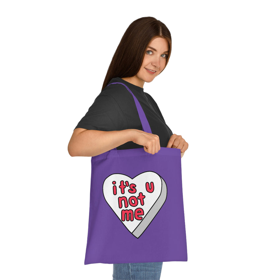 It's U Not Me Candy Heart Tote Bag