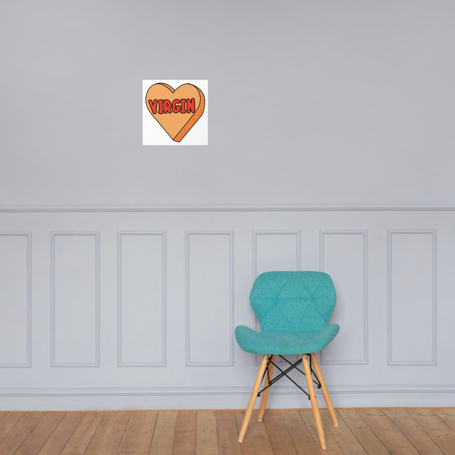 Virgin Candy Heart Print