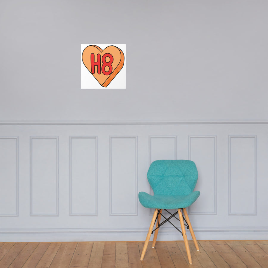 H8 Candy Heart Print