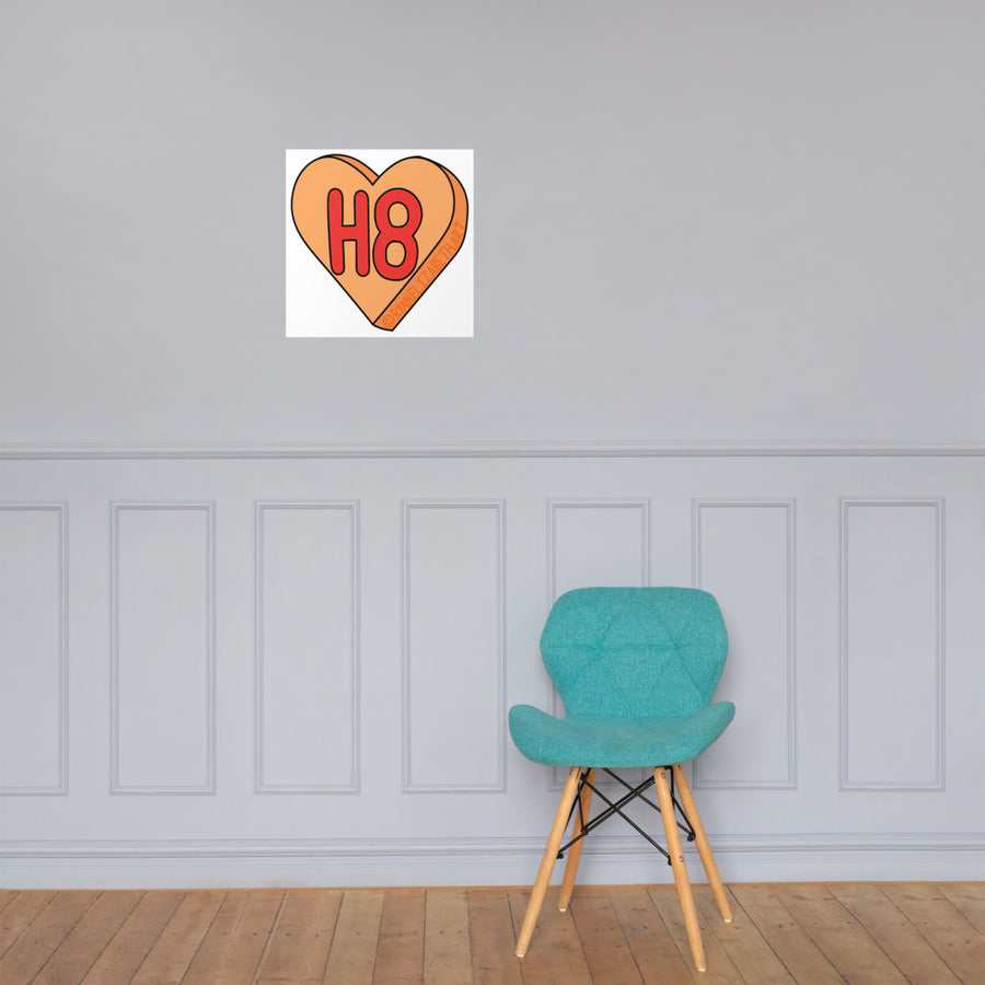 H8 Candy Heart Print