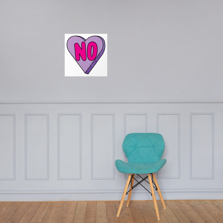 No Candy Heart Print