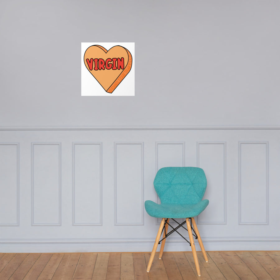 Virgin Candy Heart Print