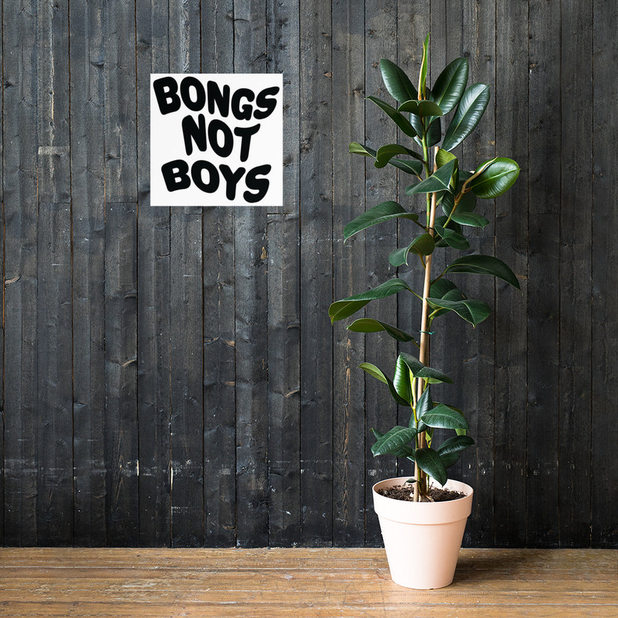 Bongs Not Boys Print