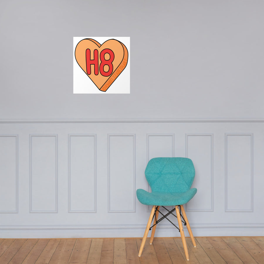 H8 Candy Heart Print