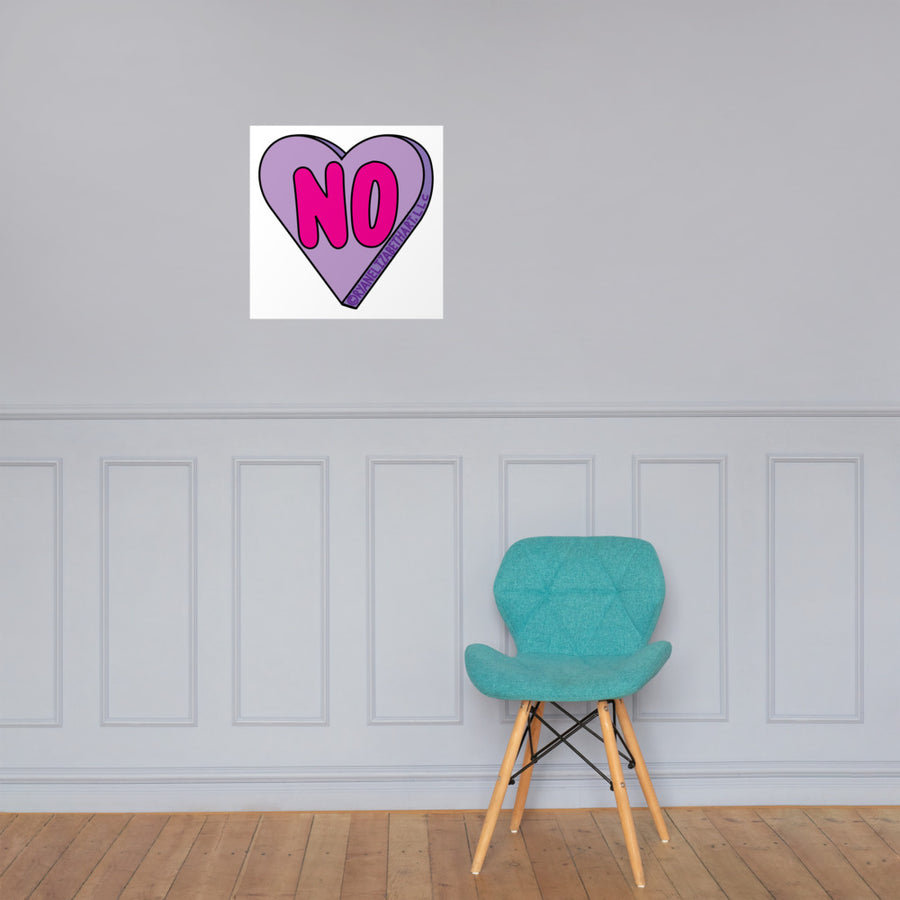 No Candy Heart Print