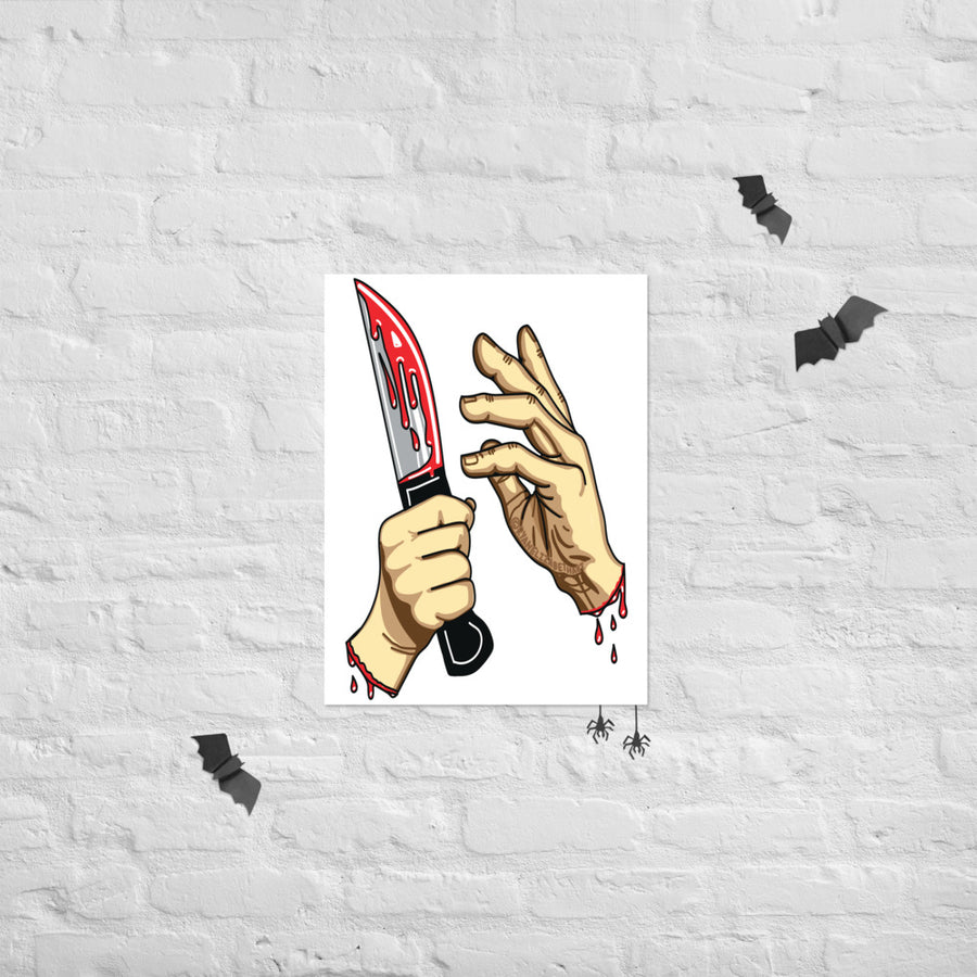 Hands & Knife Print